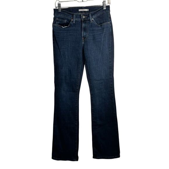 Levi’s Classic Bootcut Jeans Women’s Size 4 Dark Wash Mid Rise Stretch Denim - Picture 1 of 7